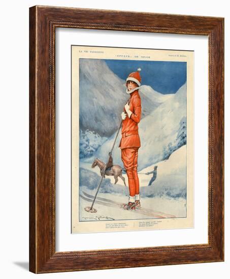 1920s France La Vie Parisienne Magazine Plate-null-Framed Giclee Print