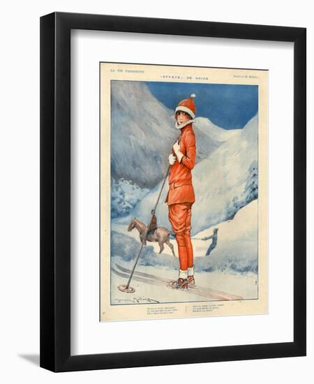 1920s France La Vie Parisienne Magazine Plate-null-Framed Giclee Print