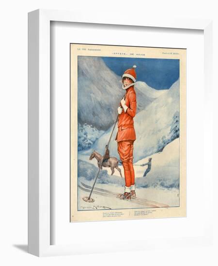 1920s France La Vie Parisienne Magazine Plate-null-Framed Giclee Print