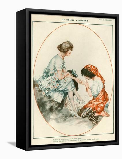 1920s France La Vie Parisienne Magazine Plate-null-Framed Premier Image Canvas