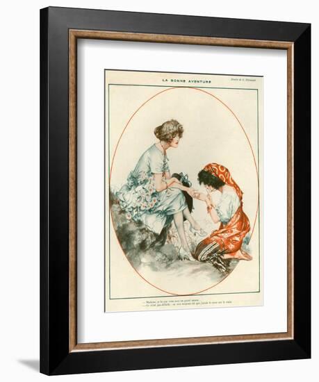 1920s France La Vie Parisienne Magazine Plate-null-Framed Giclee Print