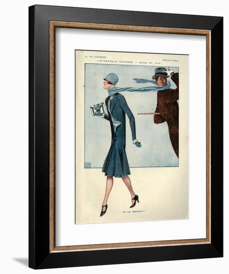 1920s France La Vie Parisienne Magazine Plate-null-Framed Giclee Print