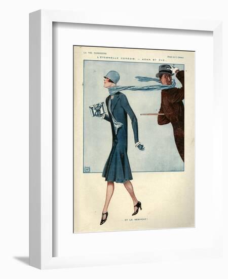 1920s France La Vie Parisienne Magazine Plate-null-Framed Giclee Print