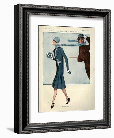 1920s France La Vie Parisienne Magazine Plate-null-Framed Giclee Print