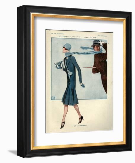 1920s France La Vie Parisienne Magazine Plate-null-Framed Giclee Print