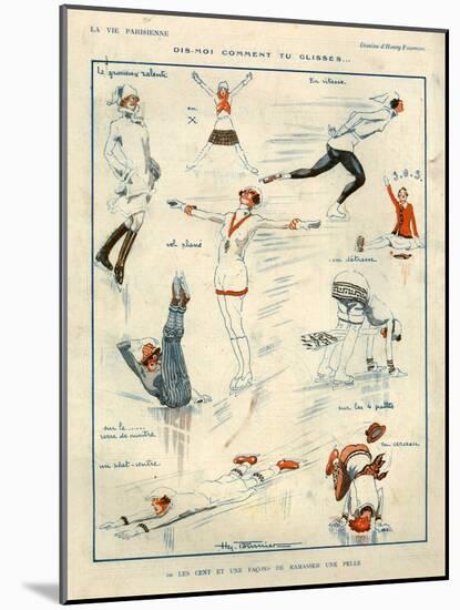 1920s France La Vie Parisienne Magazine Plate-null-Mounted Giclee Print