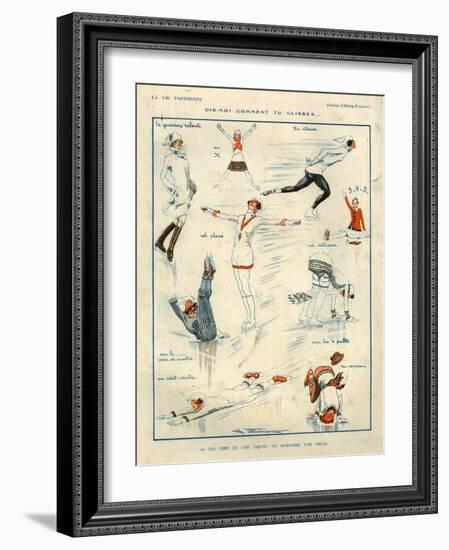 1920s France La Vie Parisienne Magazine Plate-null-Framed Giclee Print