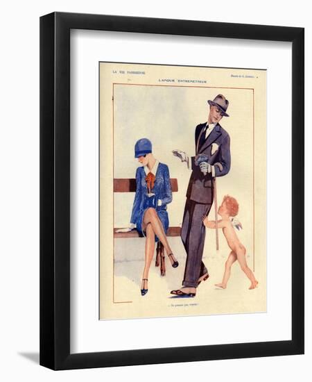 1920s France La Vie Parisienne Magazine Plate-null-Framed Giclee Print