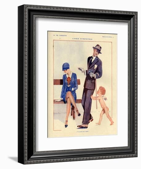 1920s France La Vie Parisienne Magazine Plate-null-Framed Giclee Print