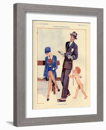 1920s France La Vie Parisienne Magazine Plate-null-Framed Giclee Print