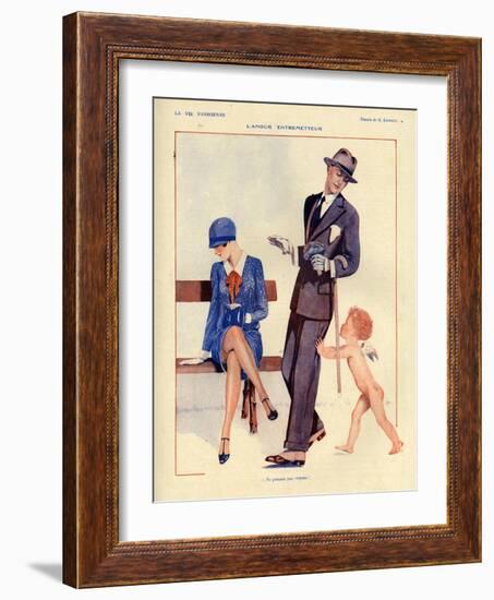 1920s France La Vie Parisienne Magazine Plate-null-Framed Giclee Print