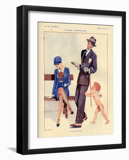 1920s France La Vie Parisienne Magazine Plate-null-Framed Giclee Print