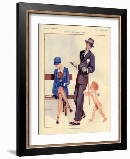 1920s France La Vie Parisienne Magazine Plate-null-Framed Giclee Print