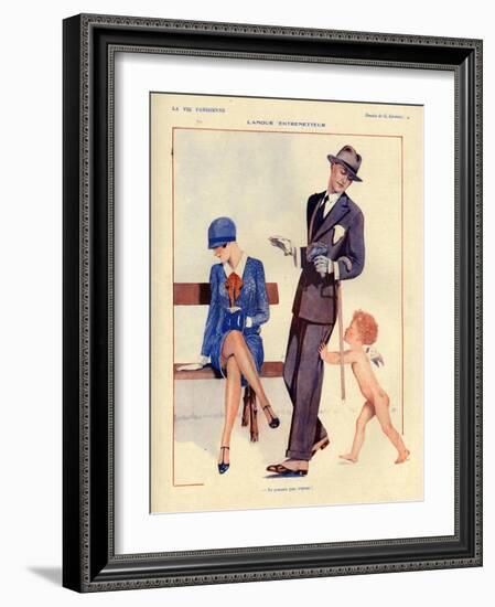 1920s France La Vie Parisienne Magazine Plate-null-Framed Giclee Print