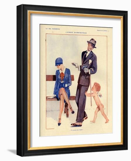 1920s France La Vie Parisienne Magazine Plate-null-Framed Giclee Print