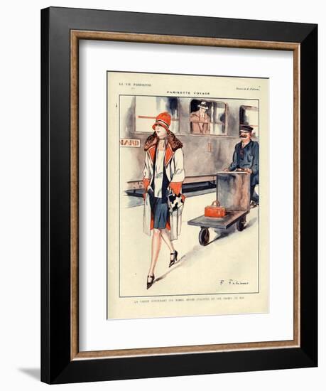 1920s France La Vie Parisienne Magazine Plate-null-Framed Giclee Print