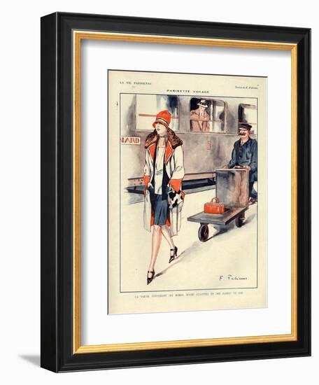 1920s France La Vie Parisienne Magazine Plate-null-Framed Giclee Print