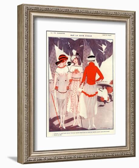 1920s France La Vie Parisienne Magazine Plate-null-Framed Giclee Print