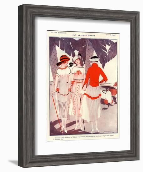 1920s France La Vie Parisienne Magazine Plate-null-Framed Giclee Print