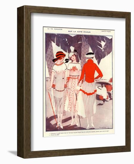 1920s France La Vie Parisienne Magazine Plate-null-Framed Giclee Print