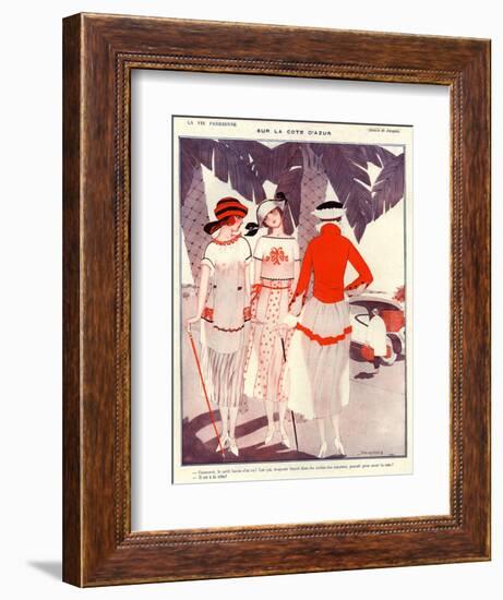 1920s France La Vie Parisienne Magazine Plate-null-Framed Giclee Print