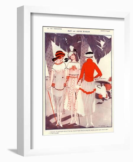 1920s France La Vie Parisienne Magazine Plate-null-Framed Giclee Print