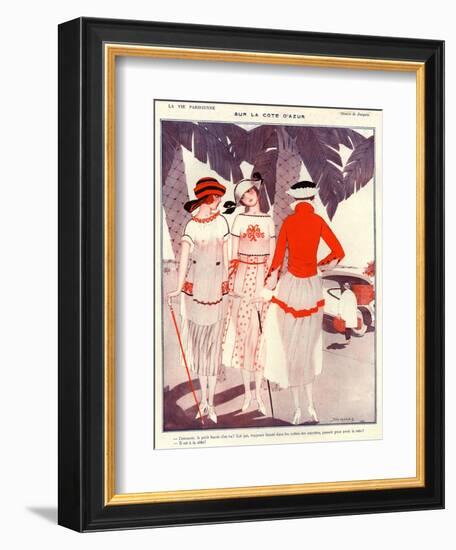 1920s France La Vie Parisienne Magazine Plate-null-Framed Giclee Print