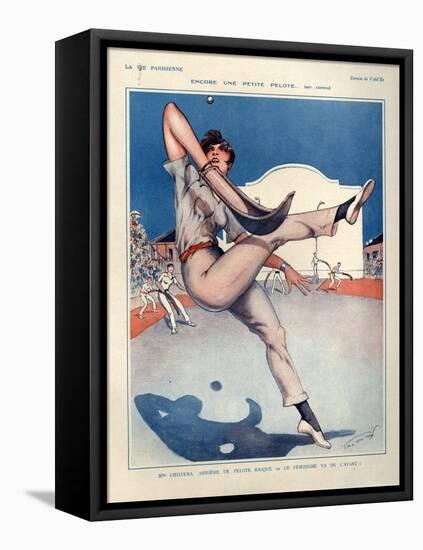 1920s France La Vie Parisienne Magazine Plate-null-Framed Premier Image Canvas