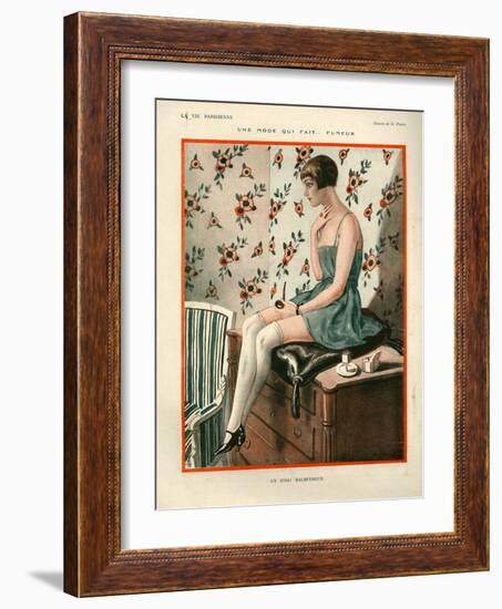 1920s France La Vie Parisienne Magazine Plate-null-Framed Giclee Print