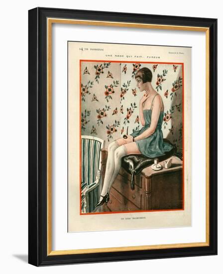 1920s France La Vie Parisienne Magazine Plate-null-Framed Giclee Print