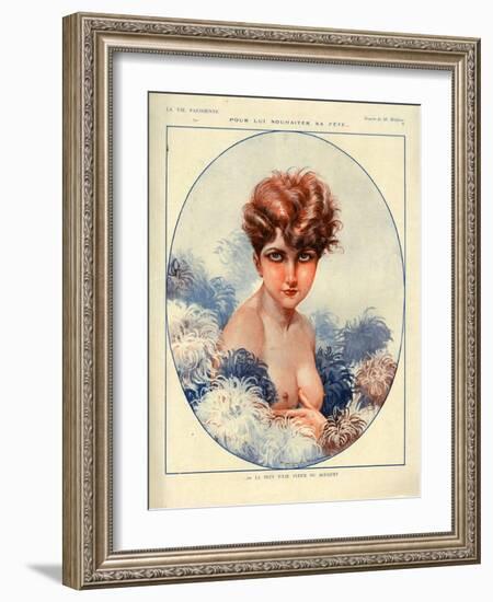 1920s France La Vie Parisienne Magazine Plate-null-Framed Giclee Print