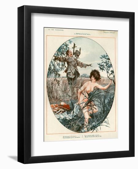 1920s France La Vie Parisienne Magazine Plate-null-Framed Giclee Print