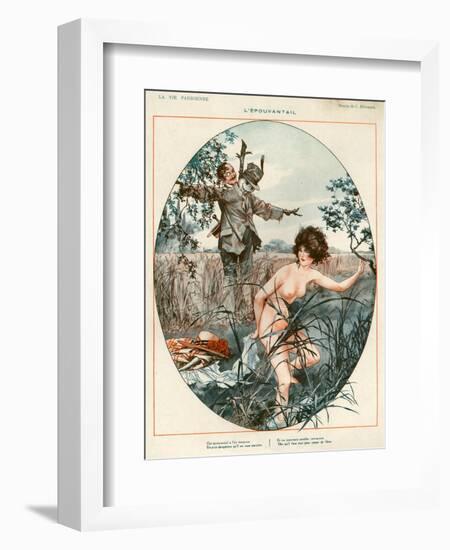 1920s France La Vie Parisienne Magazine Plate-null-Framed Giclee Print