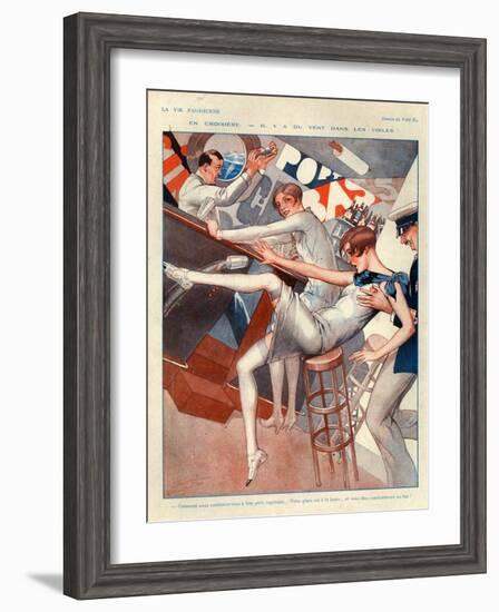 1920s France La Vie Parisienne Magazine Plate-null-Framed Giclee Print