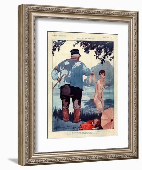 1920s France La Vie Parisienne Magazine Plate-null-Framed Giclee Print