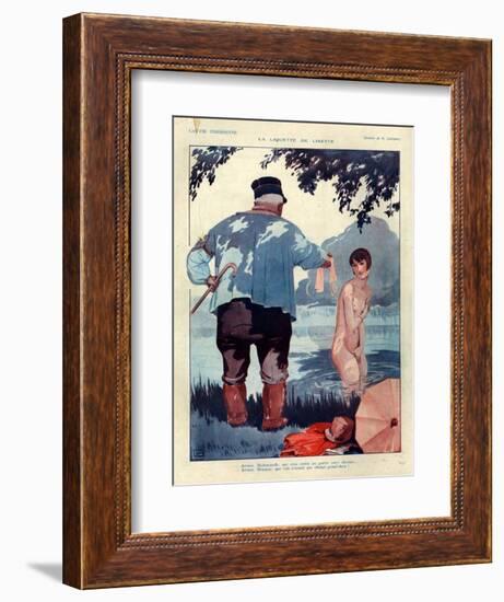 1920s France La Vie Parisienne Magazine Plate-null-Framed Giclee Print