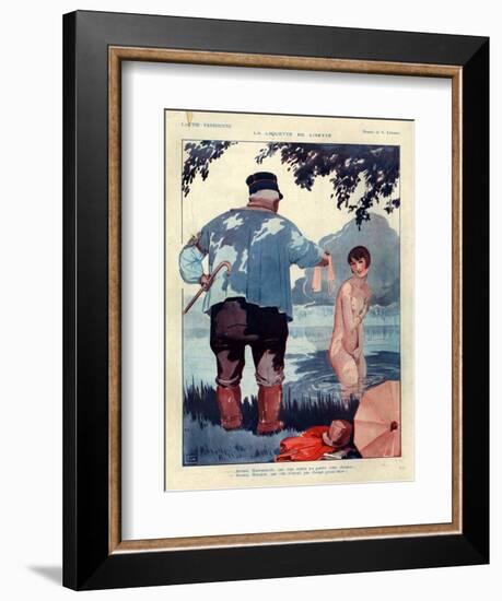 1920s France La Vie Parisienne Magazine Plate-null-Framed Giclee Print