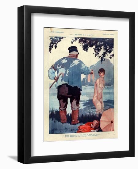 1920s France La Vie Parisienne Magazine Plate-null-Framed Giclee Print