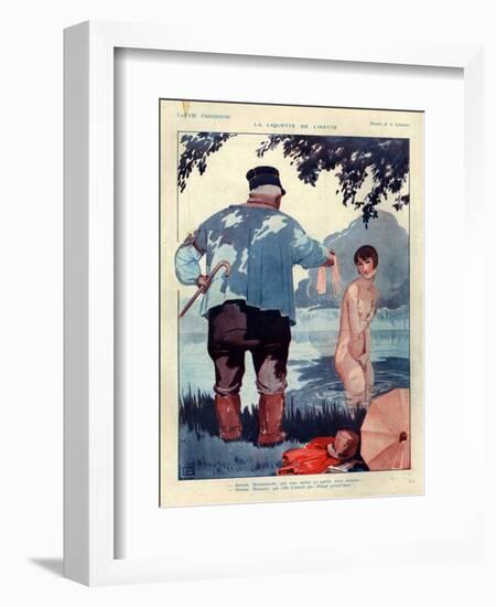 1920s France La Vie Parisienne Magazine Plate-null-Framed Giclee Print