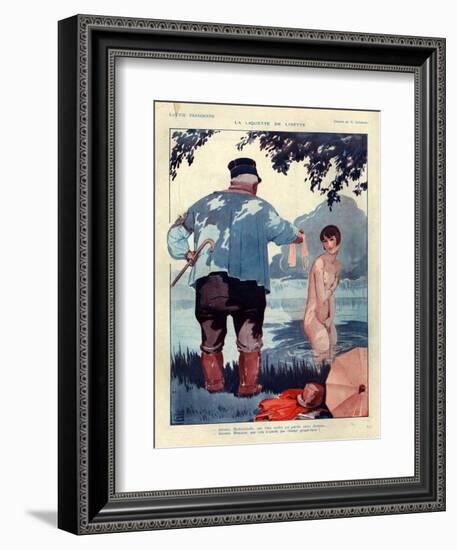 1920s France La Vie Parisienne Magazine Plate-null-Framed Giclee Print