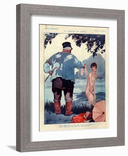 1920s France La Vie Parisienne Magazine Plate-null-Framed Giclee Print