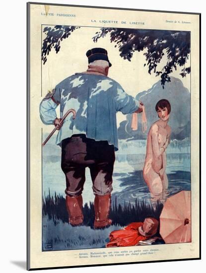 1920s France La Vie Parisienne Magazine Plate-null-Mounted Giclee Print