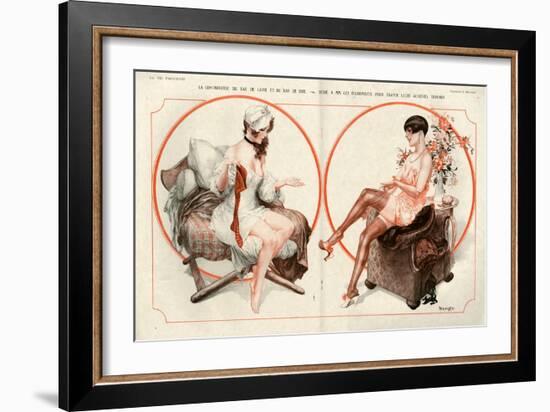 1920s France La Vie Parisienne Magazine Plate-null-Framed Giclee Print