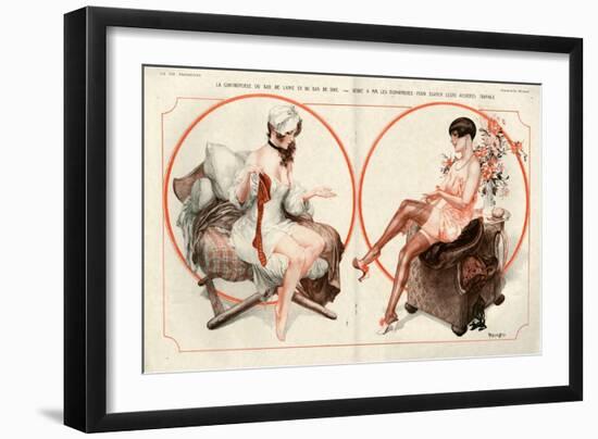 1920s France La Vie Parisienne Magazine Plate-null-Framed Giclee Print