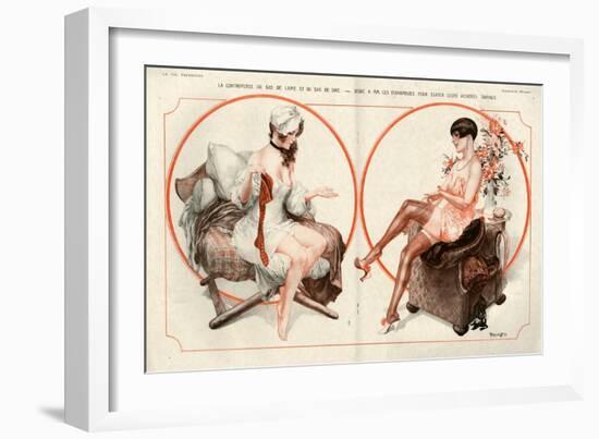 1920s France La Vie Parisienne Magazine Plate-null-Framed Giclee Print