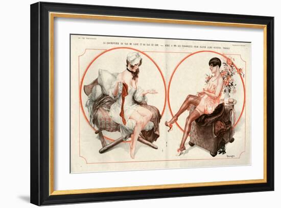 1920s France La Vie Parisienne Magazine Plate-null-Framed Giclee Print