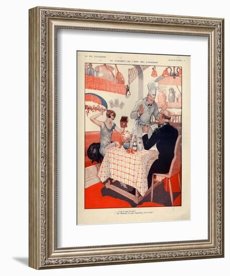 1920s France La Vie Parisienne Magazine Plate-null-Framed Giclee Print