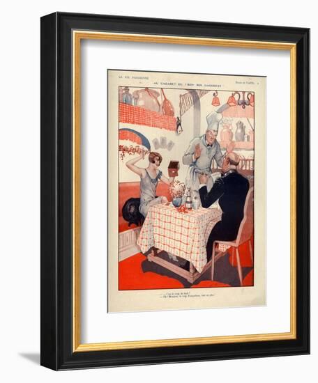 1920s France La Vie Parisienne Magazine Plate-null-Framed Giclee Print