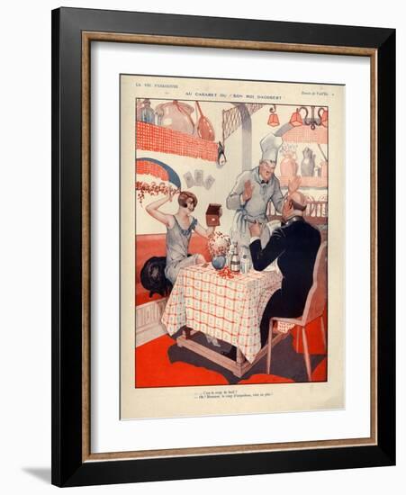 1920s France La Vie Parisienne Magazine Plate-null-Framed Giclee Print