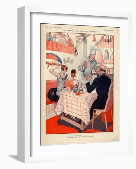 1920s France La Vie Parisienne Magazine Plate-null-Framed Giclee Print